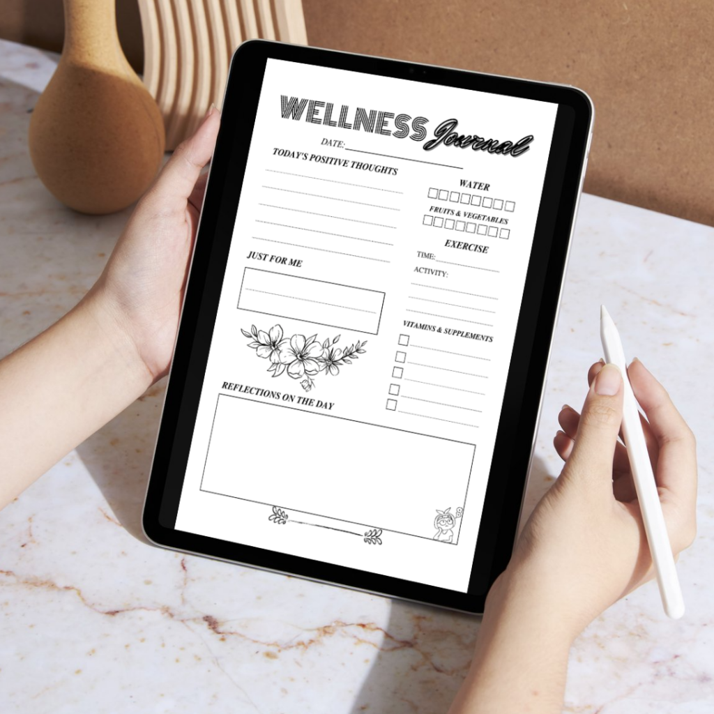 Wellness Journal / Editable Canva Template