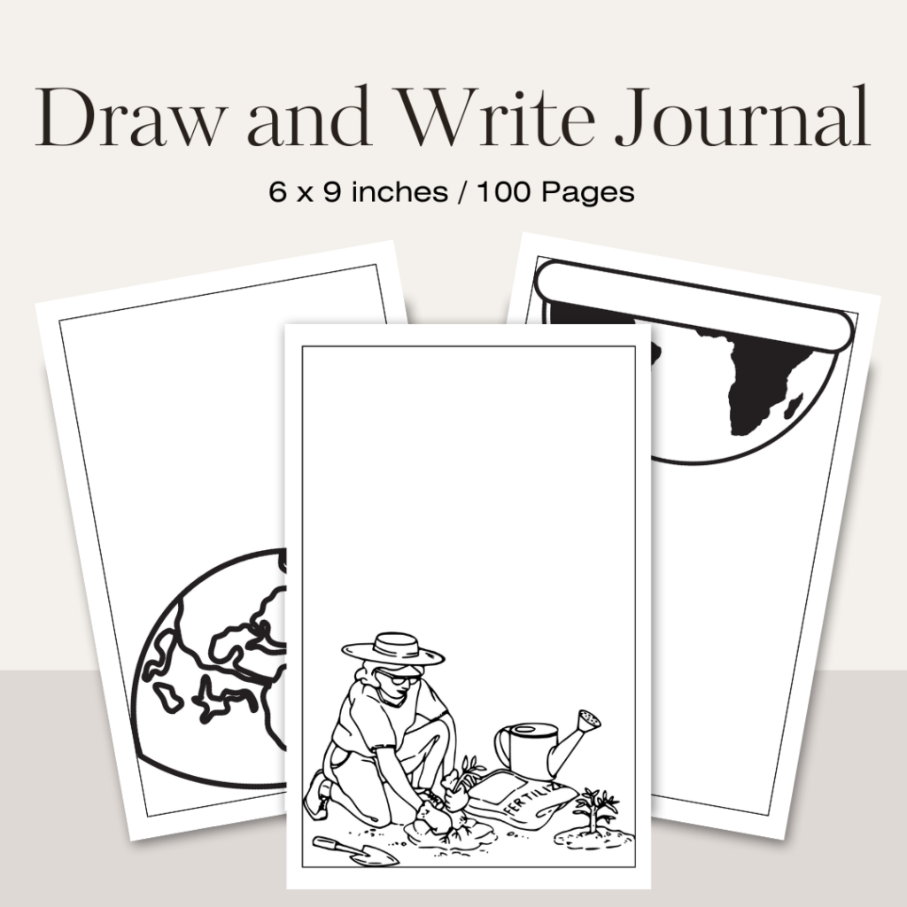 Draw and Write Journal / Editable Canva Template