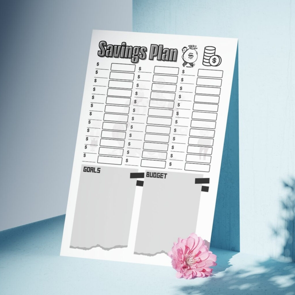 Savings Plan / Editable Canva Template