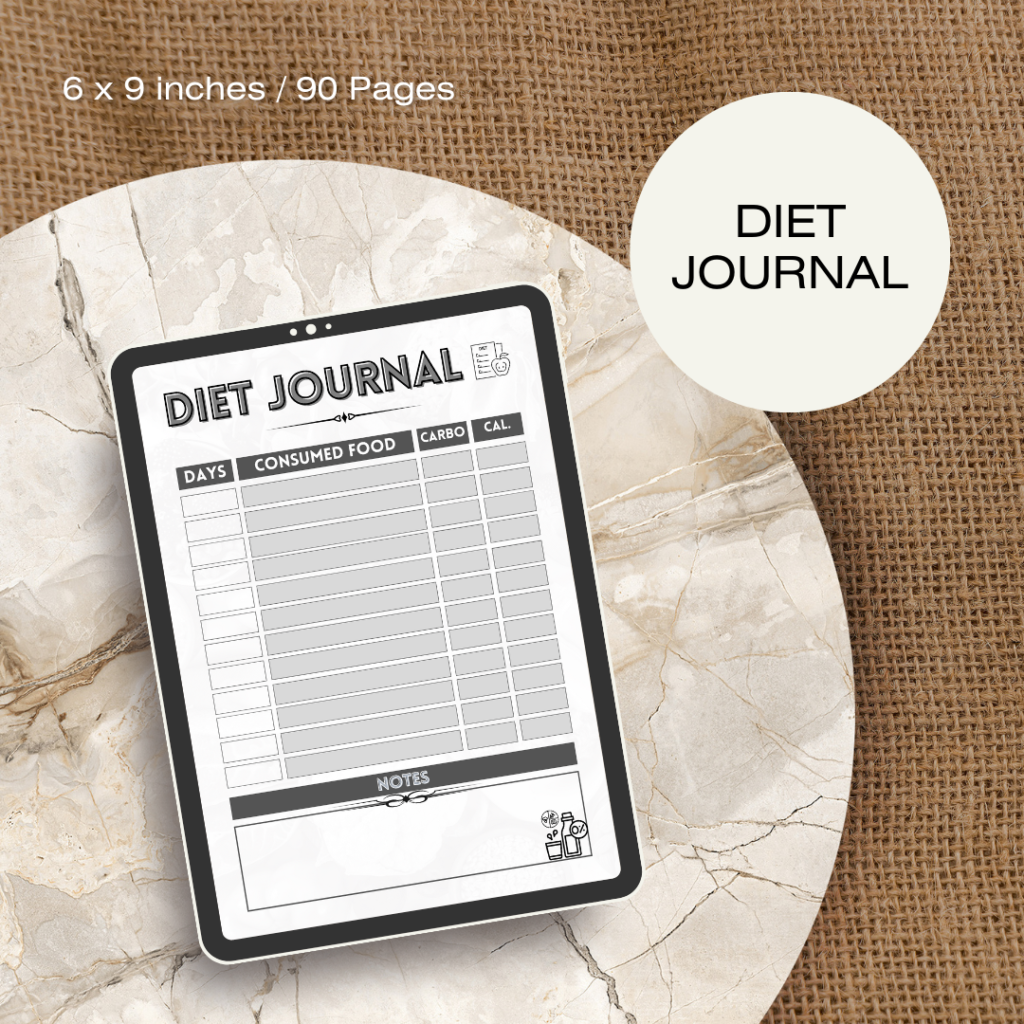 Diet Journal / Editable Canva Template