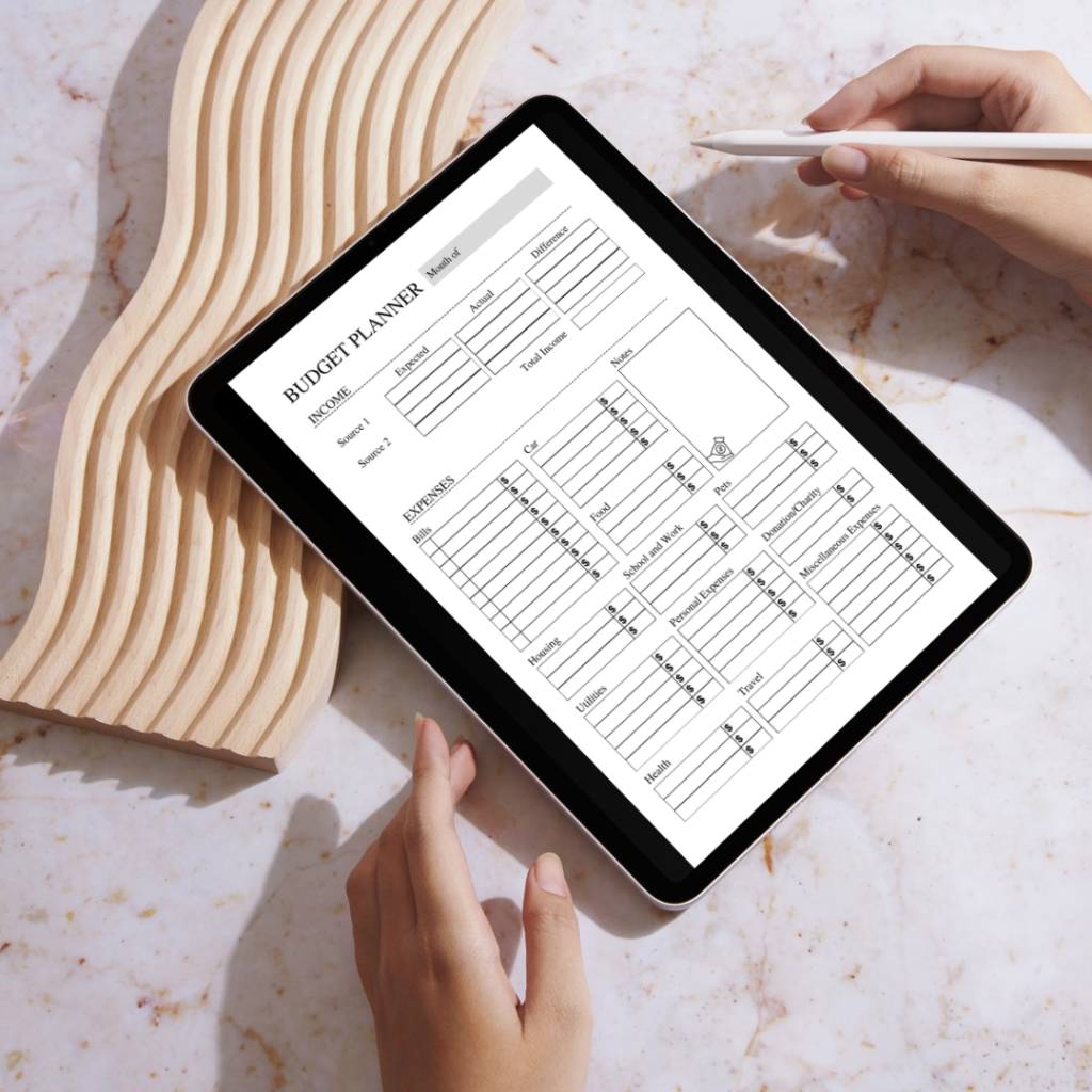 Budget Planner / Editable Canva Template