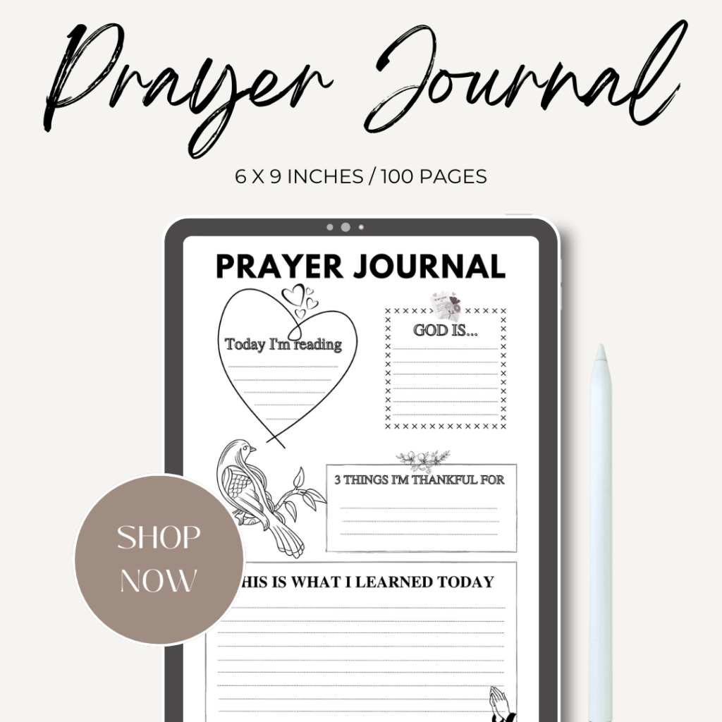 Prayer Journal / Editable Canva Template