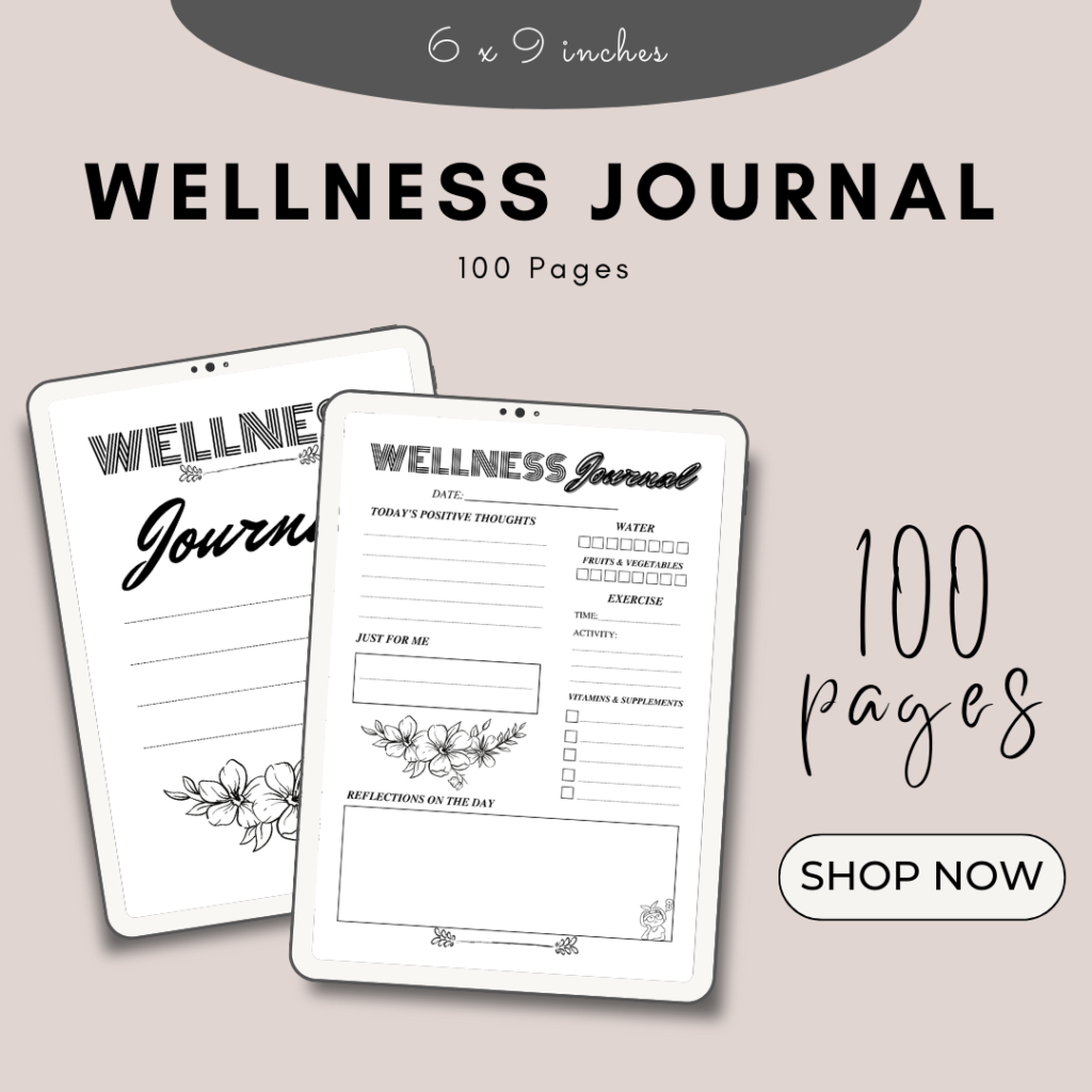 Wellness Journal / Editable Canva Template