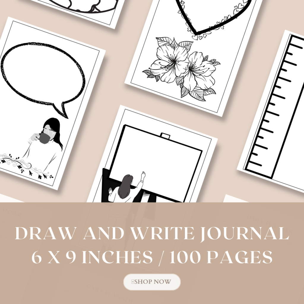 Draw and Write Journal / Editable Canva Template