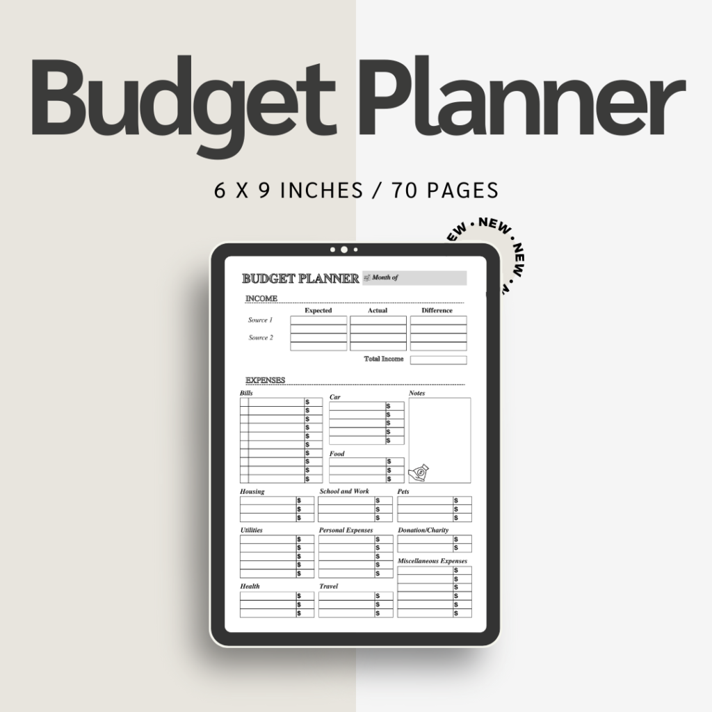 Budget Planner / Editable Canva Template