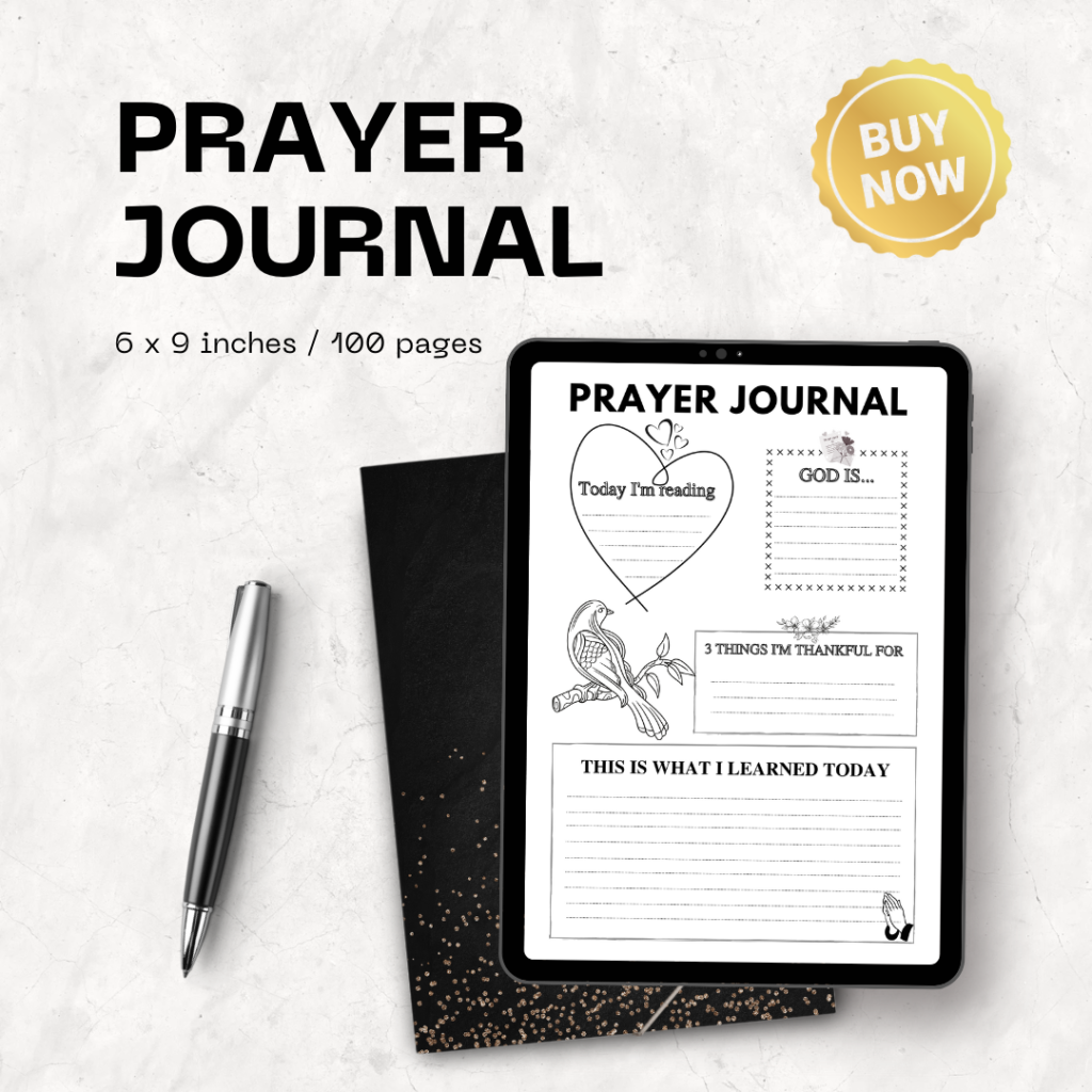 Prayer Journal / Editable Canva Template