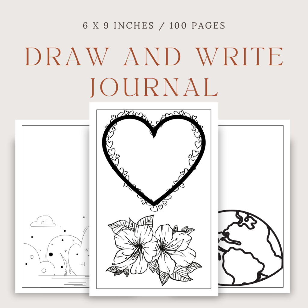 Draw and Write Journal / Editable Canva Template