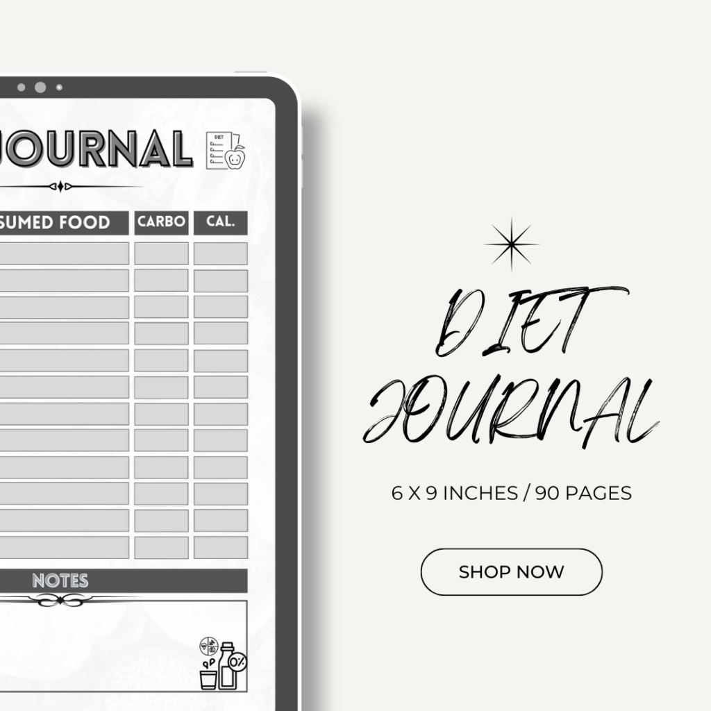 Diet Journal / Editable Canva Template