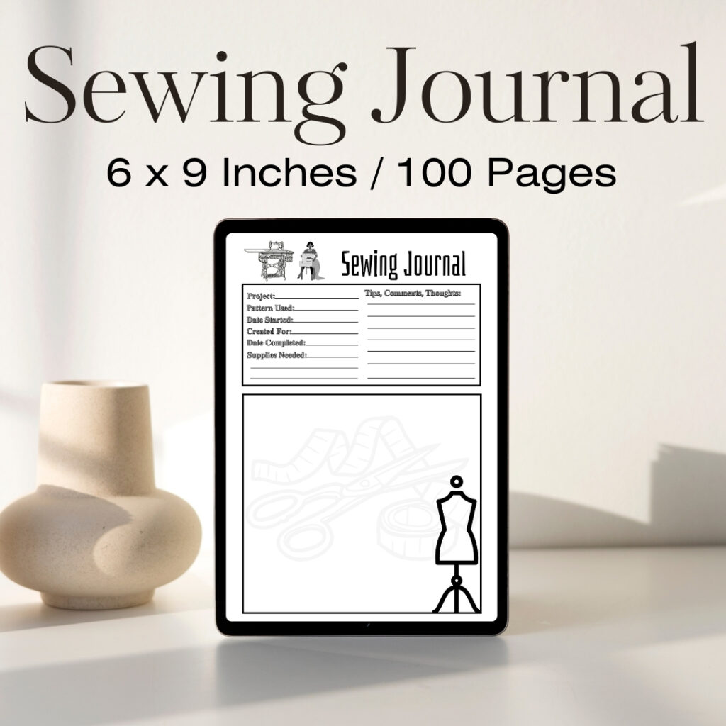 Sewing Journal/ Editable Canva Template