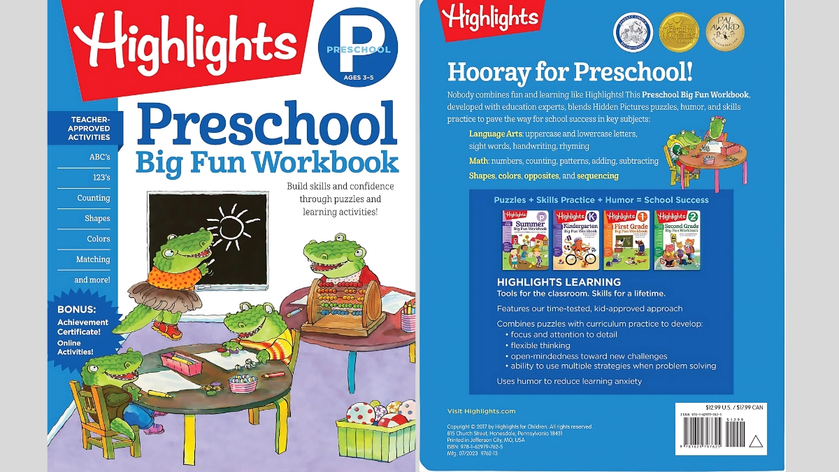 The Big Fun Kindergarten Workbook by Highlights