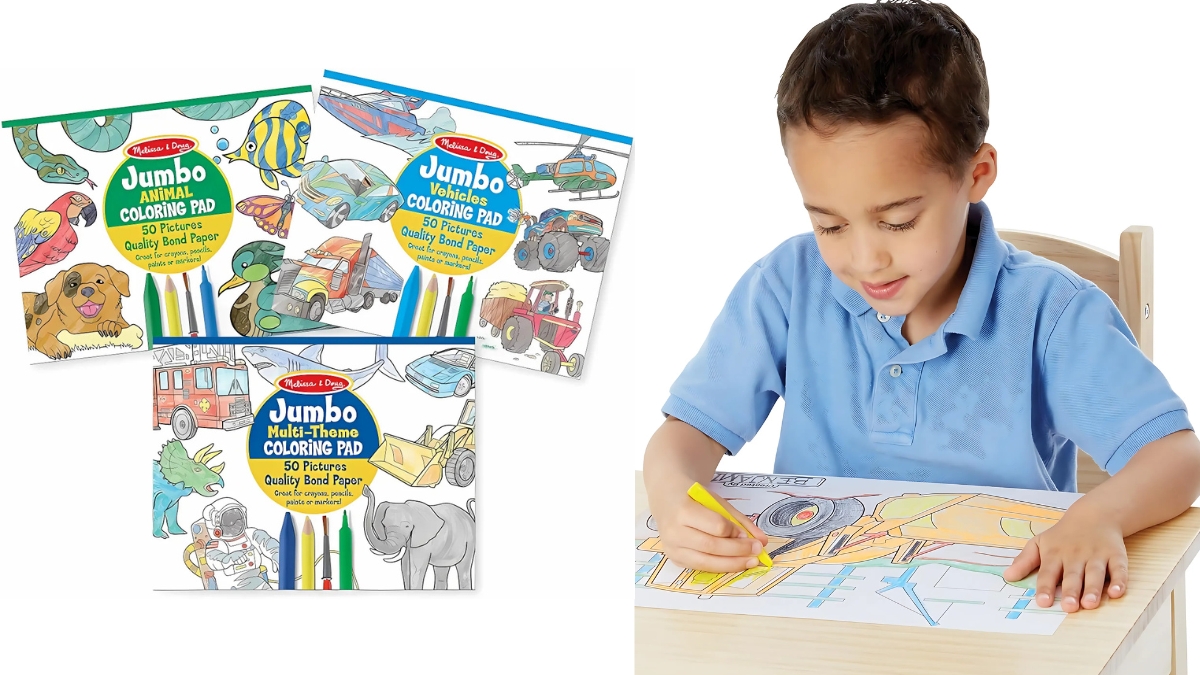 Melissa & Doug Jumbo Coloring Pad – Animals