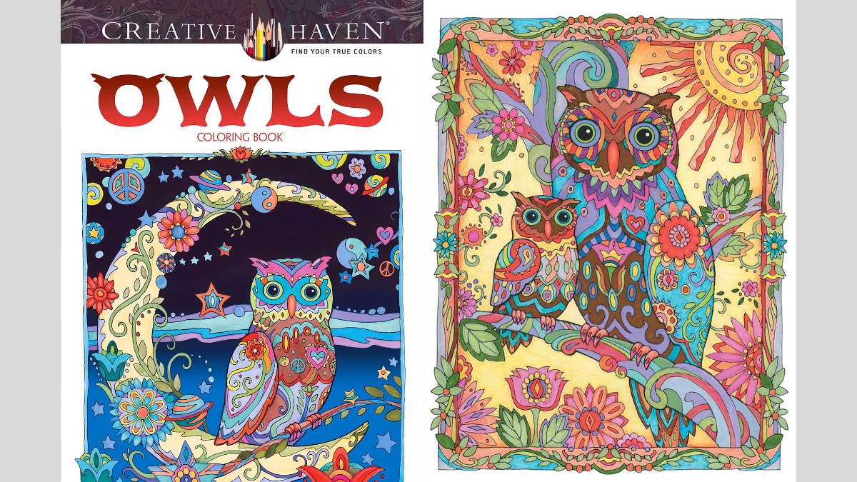 The Creative Haven Owls Coloring Book