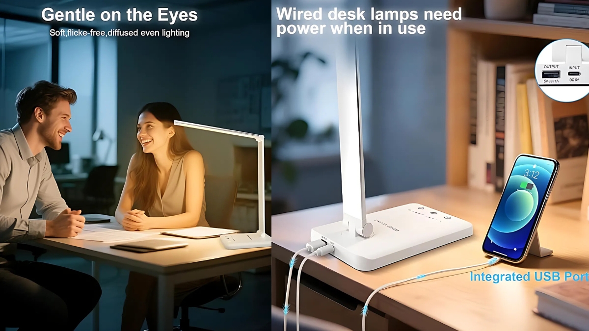 Mini Desk Lamp with USB Port