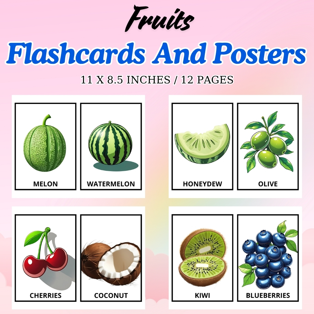 Fruits Flashcards and Posters