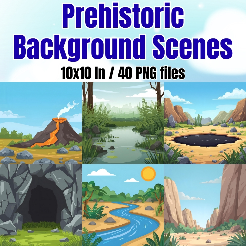Prehistoric Background Scenes