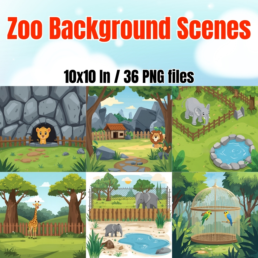 Zoo Background Scenes