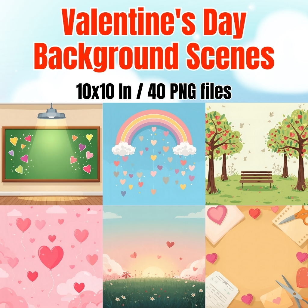 Valentine's Day Background Scenes