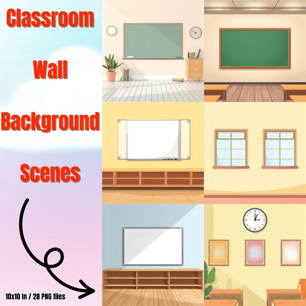 Classroom Wall Background Scenes