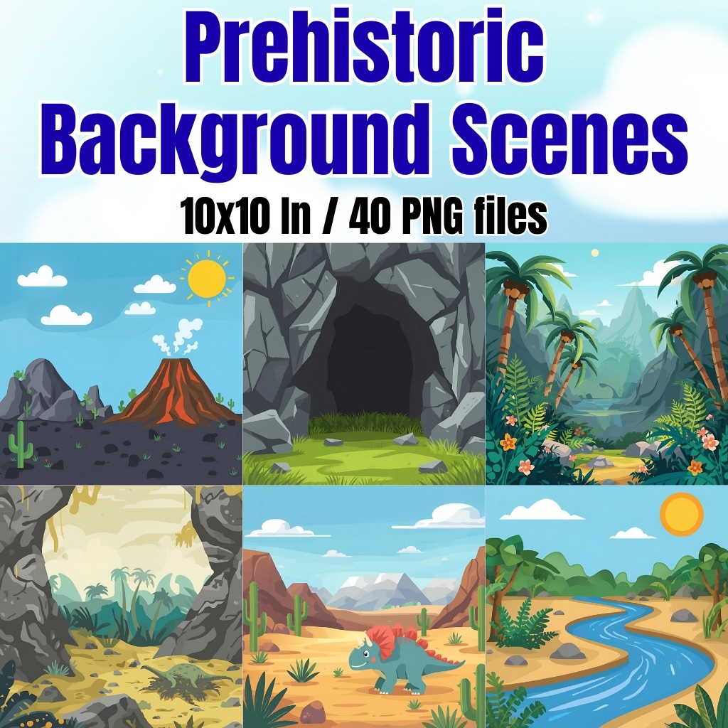 Prehistoric Background Scenes