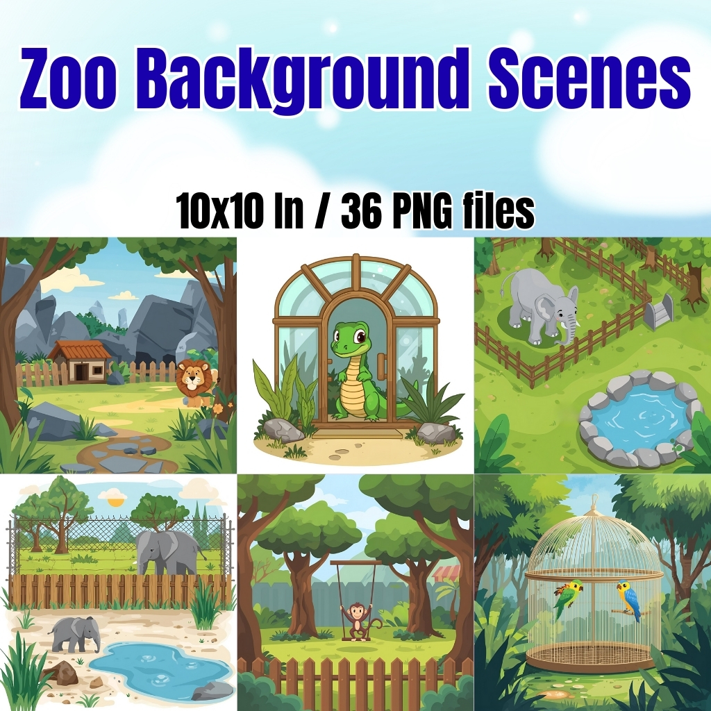 Zoo Background Scenes