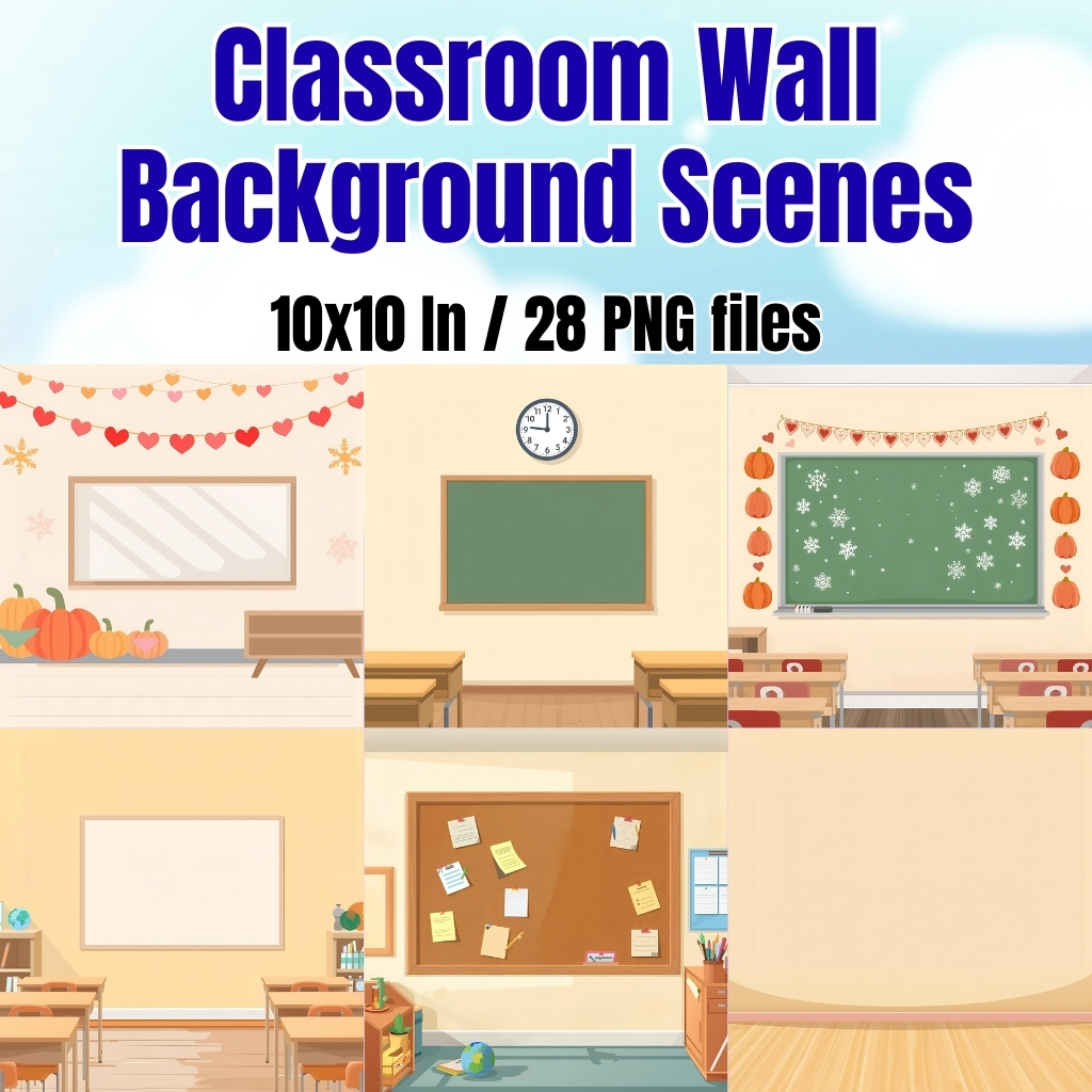 Classroom Wall Background Scenes