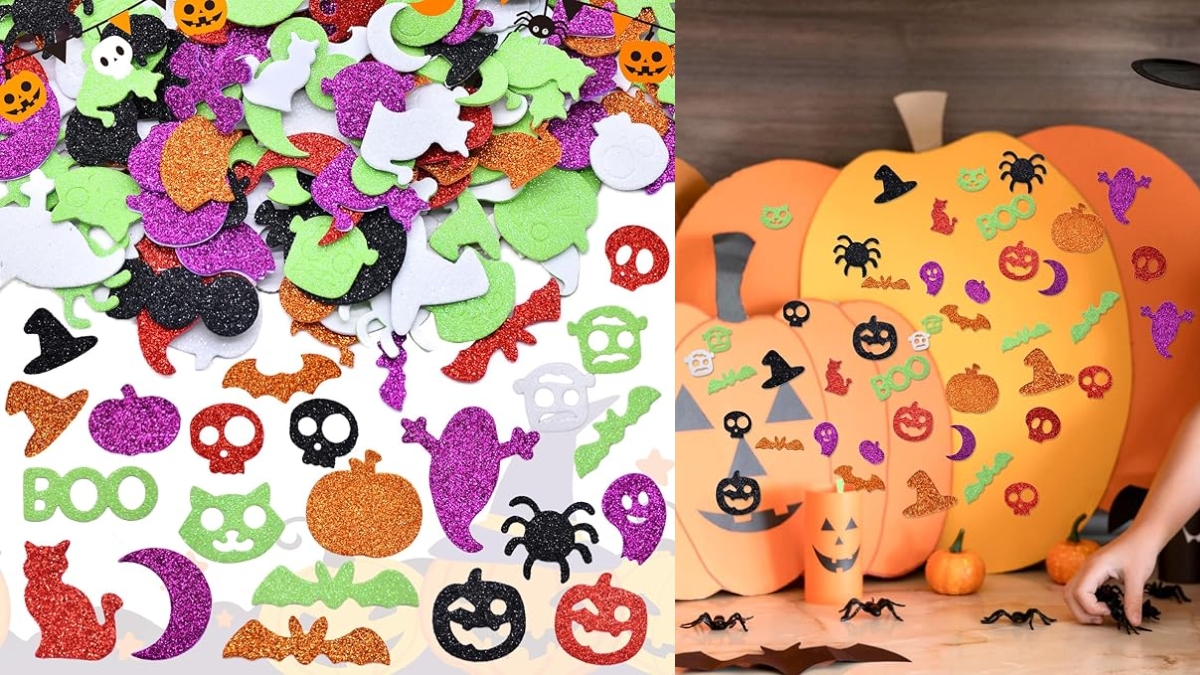 Spooky Stickers and Foam Shapes