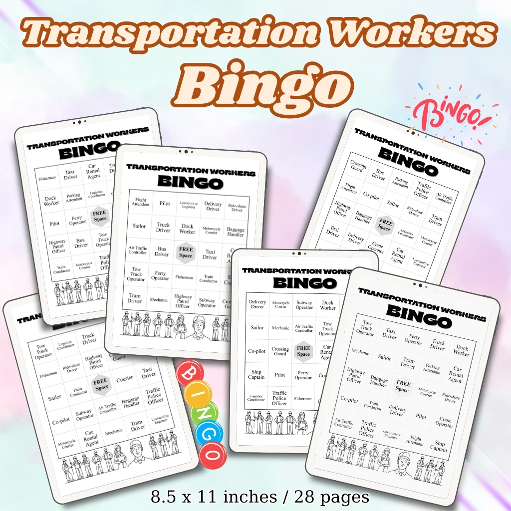 Transportation Workers Bingo