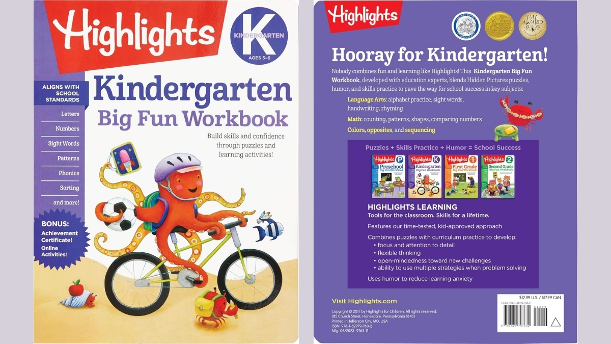Kindergarten Big Fun Workbook – A Well‑Rounded All‑In‑One Activity Book