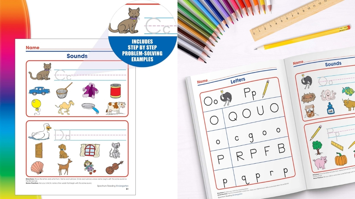 Spectrum Kindergarten Phonics Workbook – Strong Reading Foundation