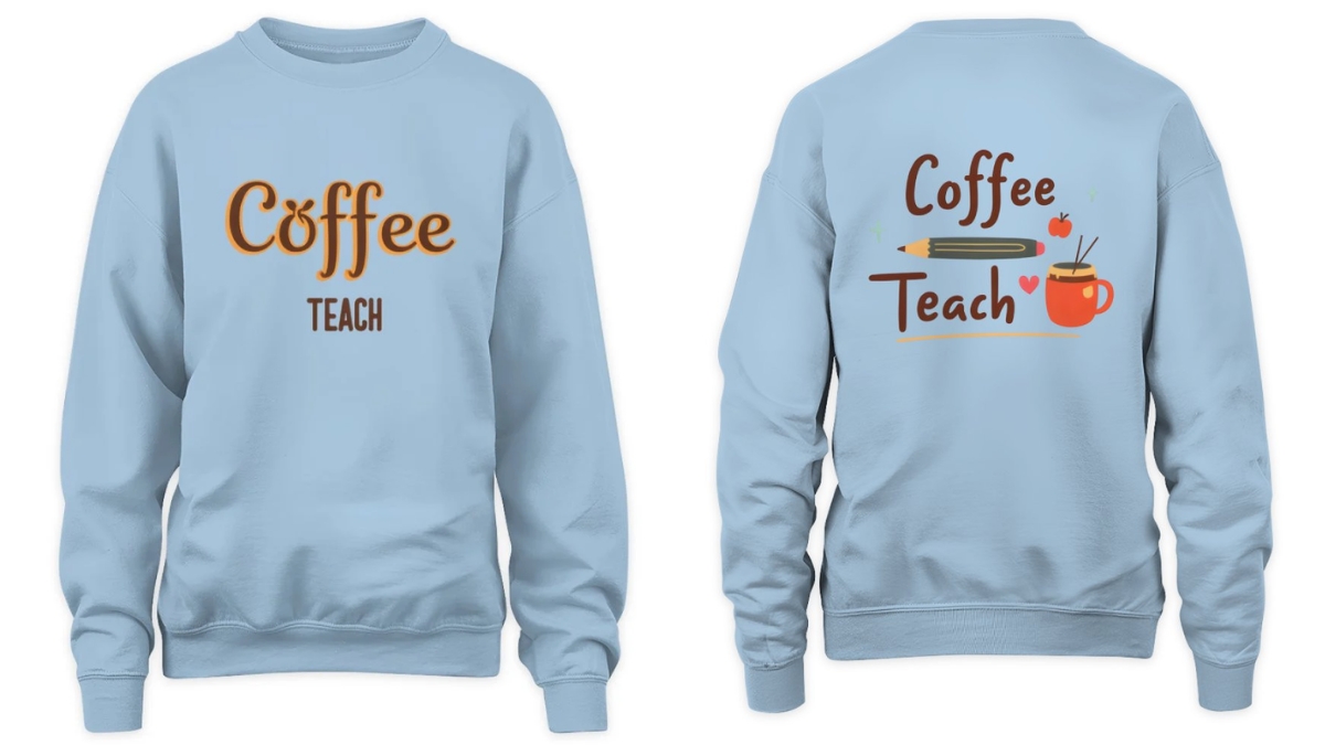 Aesthetic Coffee Teacher Sweatshirt – Minimalist Educator Crewneck