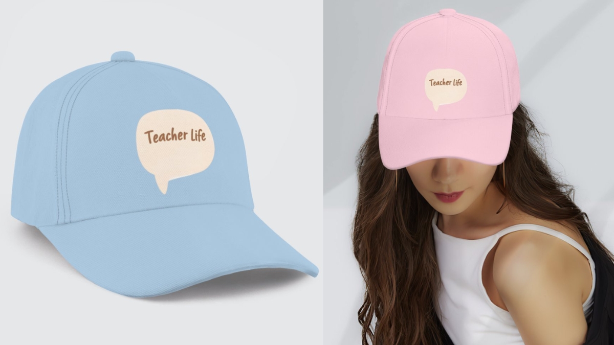 Teacher Life Aesthetic Speech Bubble Classic Cap – Educator Gift Hat