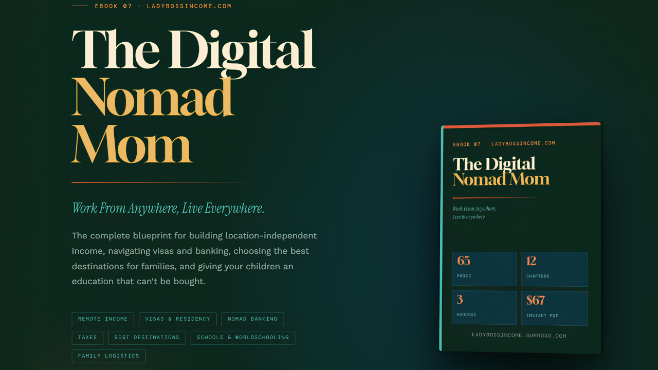 The Digital Nomad Mom - Work From Anywhere, Live Everywhere.