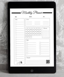 monthly planner template