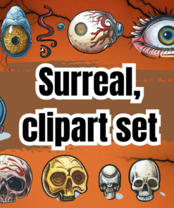 Surreal, clipart set