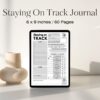 Staying On Track Journal / Editable Canva Template