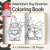 Valentine's Day Gnomes Coloring Pages / Sheets of Valentine's Day Gnomes {Coloring Book}