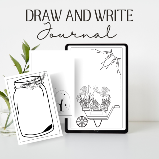 Draw and Write Journal / Editable Canva Template