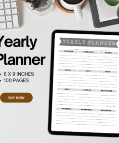 Year Planner / Editable Canva Template