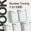 Printable Number Tracing 1 to 1000 Worksheets / Editable Canva Template