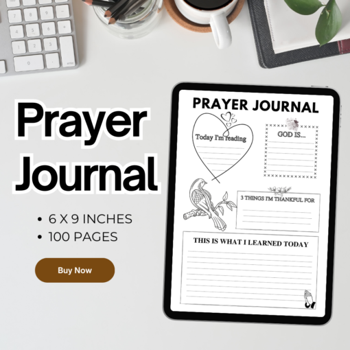 Prayer Journal / Editable Canva Template