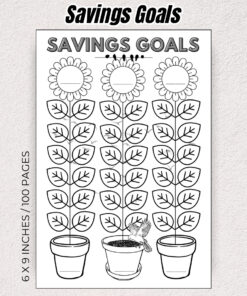 Savings Goals Journal / Editable Canva Template