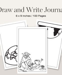 Draw and Write Journal / Editable Canva Template