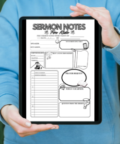 Sermon Notes For Kids / Editable Canva Template