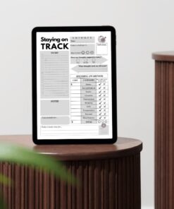 Staying On Track Journal / Editable Canva Template