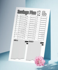 Savings Plan / Editable Canva Template