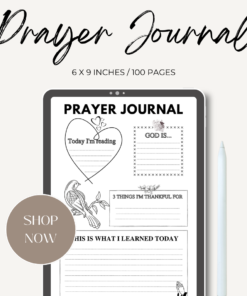 Prayer Journal / Editable Canva Template