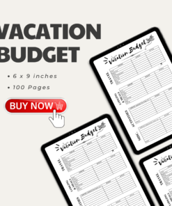 Vacation Budget / Editable Canva Template