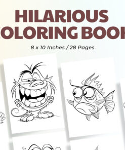 Hilarious Coloring Pages / Sheets of Hilarious Clipart {Coloring Book}