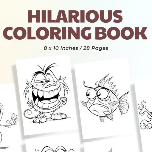 Hilarious Coloring Pages / Sheets of Hilarious Clipart {Coloring Book}