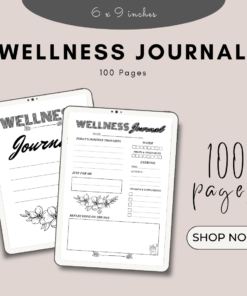 Wellness Journal / Editable Canva Template